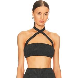 WeWoreWhat (Revolve) The Halter Top in‎ Black Size S NWT